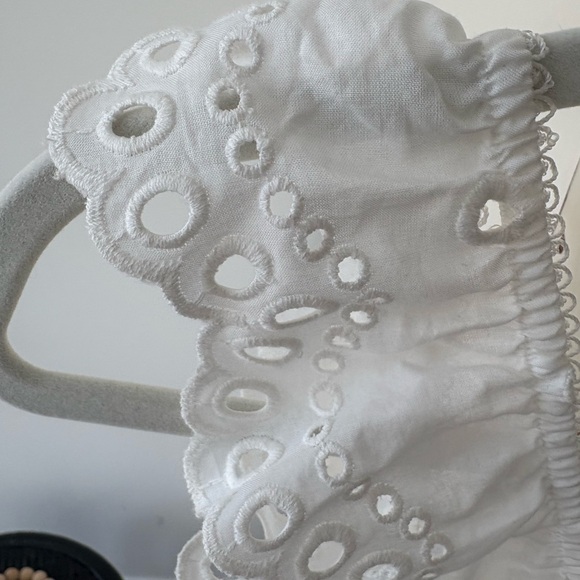 For Love & Lemons White Eyelet V-Neck Dress Size small - Picture 5 of 5